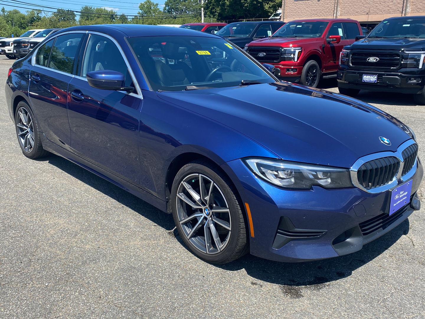 Mediterranean Blue Metallic 2019 BMW 3 Series Sedan All-Wheel Drive Automatic