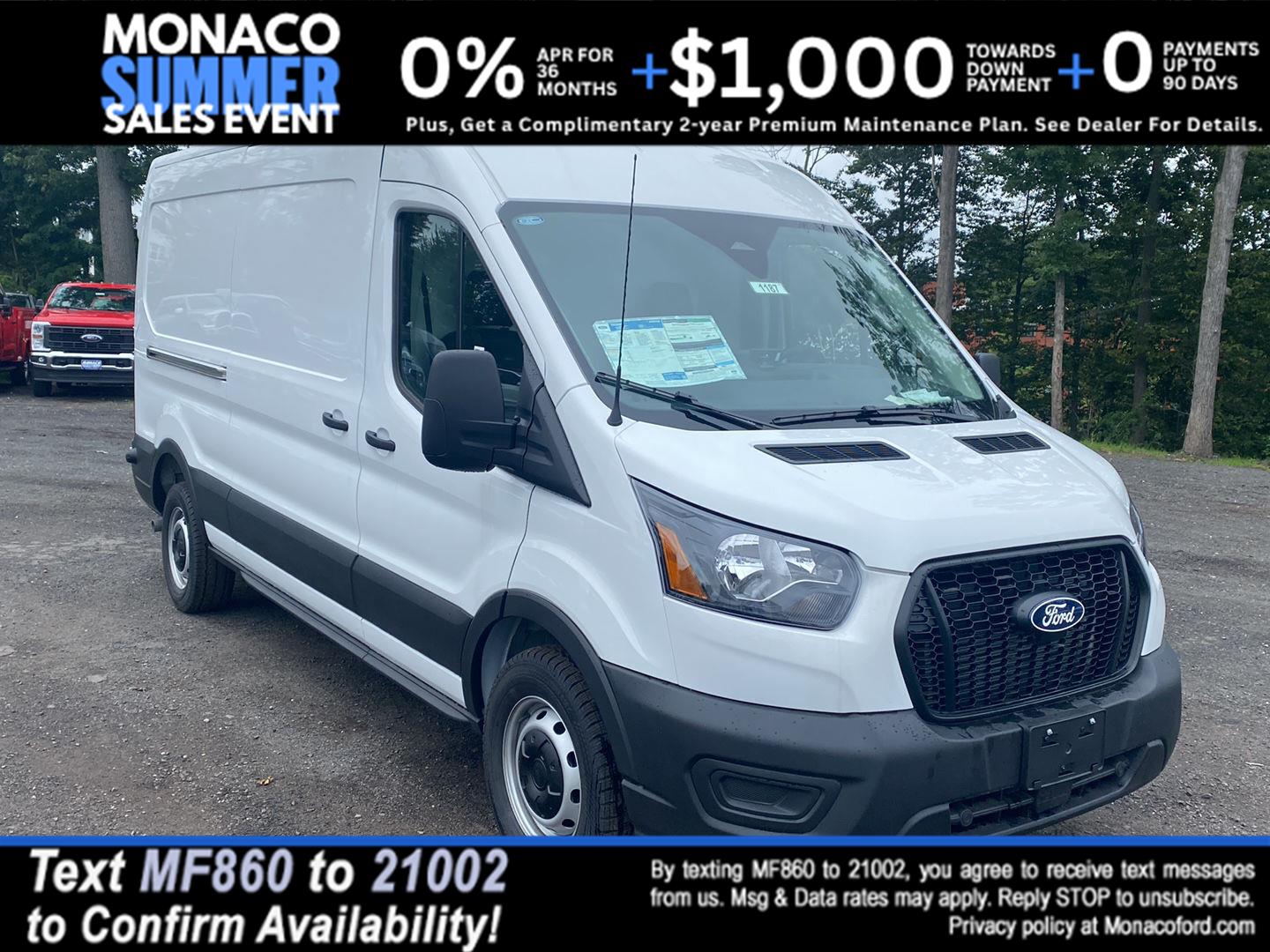 Oxford White 2026 Ford Transit Cargo Van Rear-Wheel Drive Automatic
