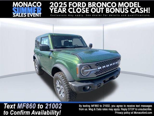 Eruption Green 2025 Ford Bronco SUV / Crossover Four-Wheel Drive Automatic