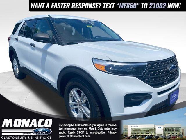 Oxford White 2022 Ford Explorer SUV / Crossover All-Wheel Drive Automatic