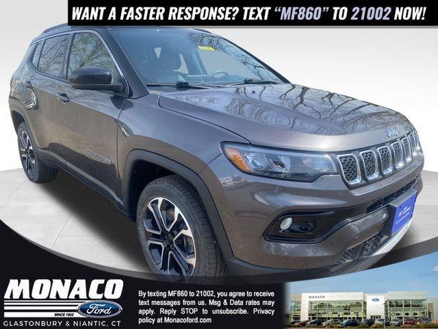 Gray (Granite Crystal Metallic Clearcoat) 2023 Jeep Compass SUV / Crossover Four-Wheel Drive 8-Speed Automatic