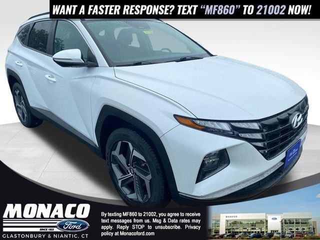 Quartz White 2022 Hyundai Tucson SUV / Crossover All-Wheel Drive Automatic