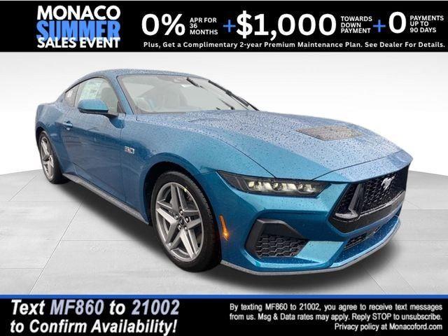 Adriatic Blue 2026 Ford Mustang Coupe Rear-Wheel Drive 6-Speed Manual