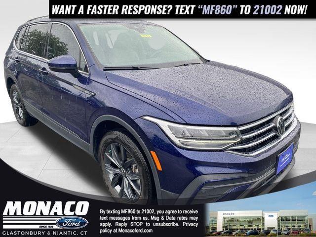 Atlantic Blue Metallic 2024 Volkswagen Tiguan SUV / Crossover All-Wheel Drive Automatic