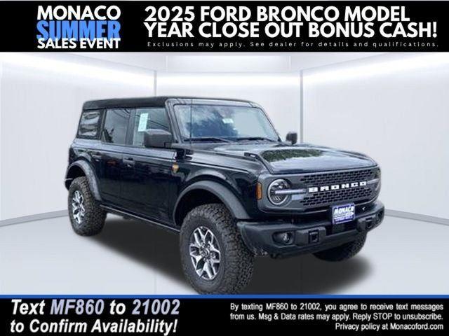 Shadow Black 2025 Ford Bronco SUV / Crossover Four-Wheel Drive Automatic
