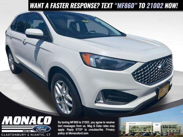White Metallic 2023 Ford Edge SUV / Crossover All-Wheel Drive 8-Speed Automatic