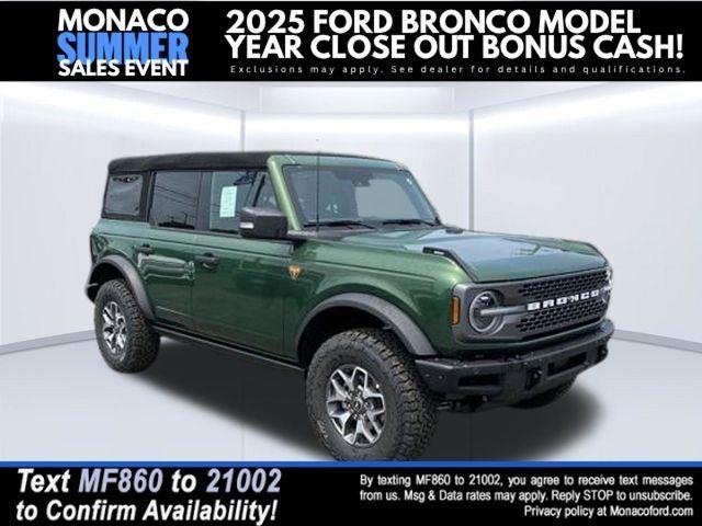 Eruption Green 2025 Ford Bronco SUV / Crossover Four-Wheel Drive Automatic