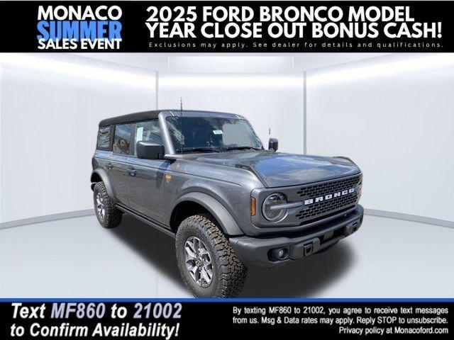 Carbonized Gray 2025 Ford Bronco SUV / Crossover Four-Wheel Drive Automatic
