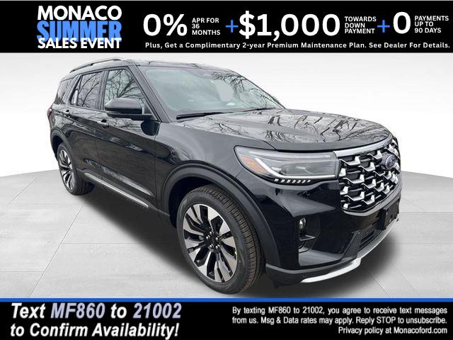 Agate Black 2026 Ford Explorer SUV / Crossover All-Wheel Drive Automatic