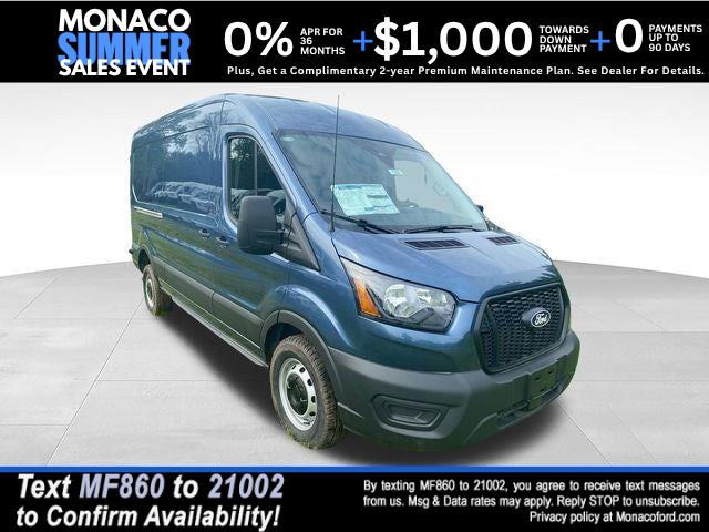 Blue 2026 Ford Transit Cargo Van Rear-Wheel Drive Automatic