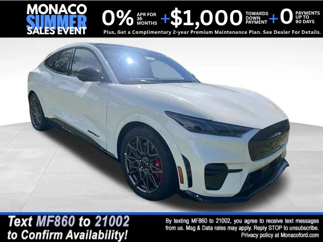 Star White Metallic Tri-Coat 2025 Ford Mustang Mach-E SUV / Crossover All-Wheel Drive 1-Speed Dual Clutch