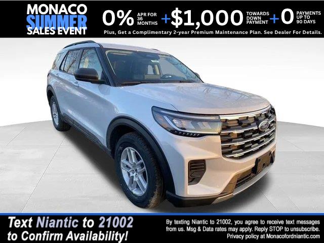Space White 2026 Ford Explorer SUV / Crossover All-Wheel Drive Automatic
