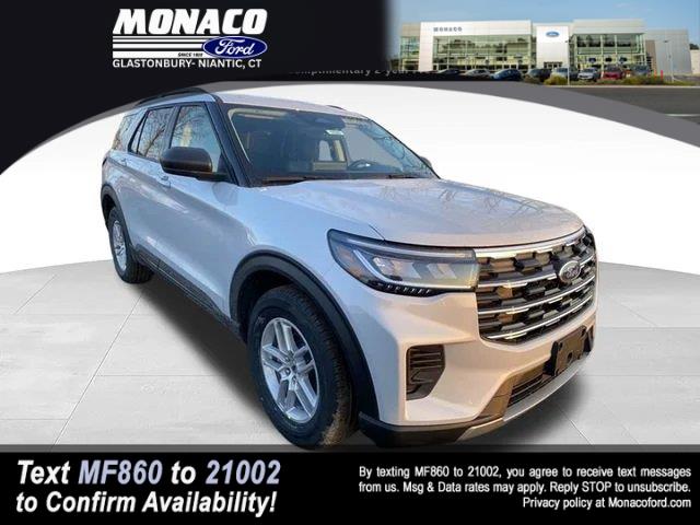 Space White 2026 Ford Explorer SUV / Crossover All-Wheel Drive Automatic