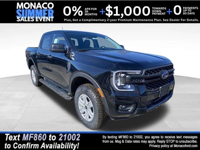 Shadow Black 2026 Ford Ranger Pickup Truck Four-Wheel Drive Automatic