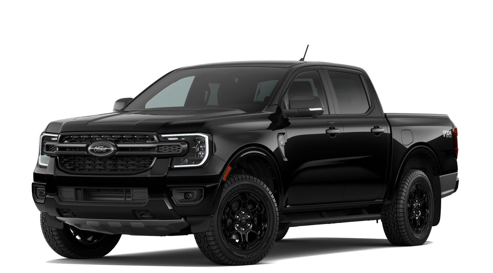 Shadow Black 2026 Ford Ranger Pickup Truck Four-Wheel Drive Automatic