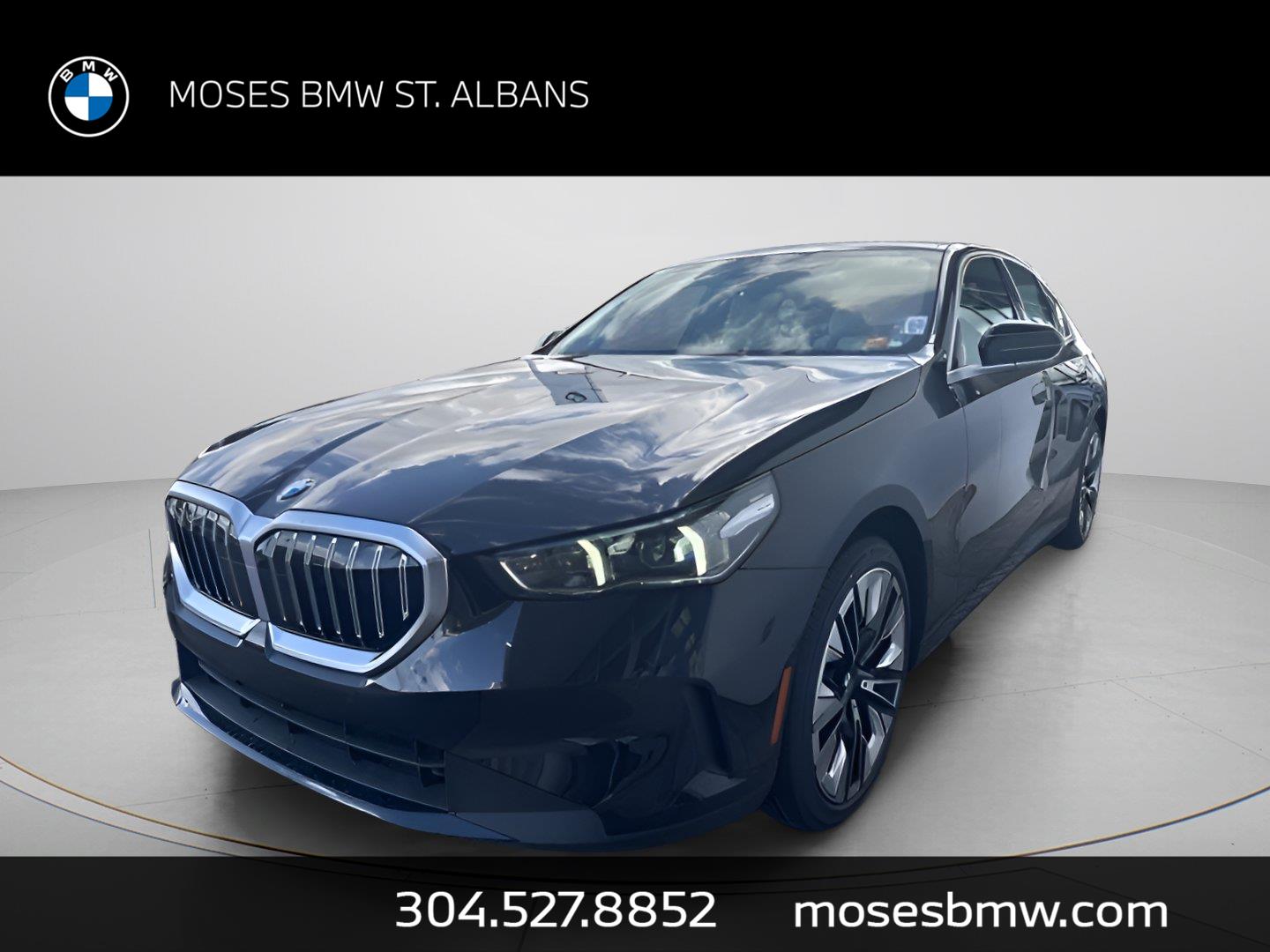 Black Sapphire Metallic 2025 BMW 5 Series Sedan All-Wheel Drive Automatic