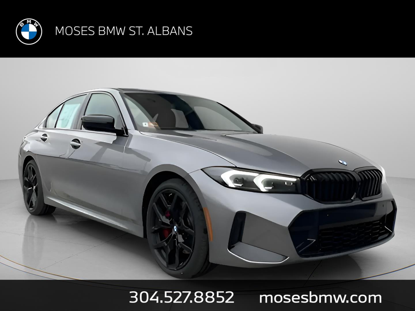 Gray (Skyscraper Grey Metallic) 2026 BMW 3 Series Sedan All-Wheel Drive Automatic