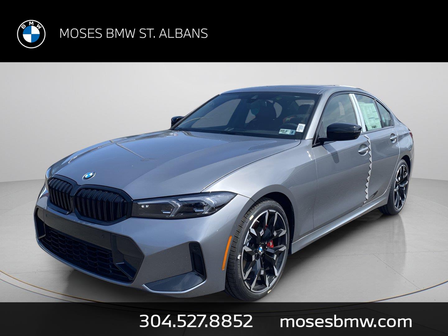 Gray (Skyscraper Grey Metallic) 2026 BMW 3 Series Sedan All-Wheel Drive Automatic