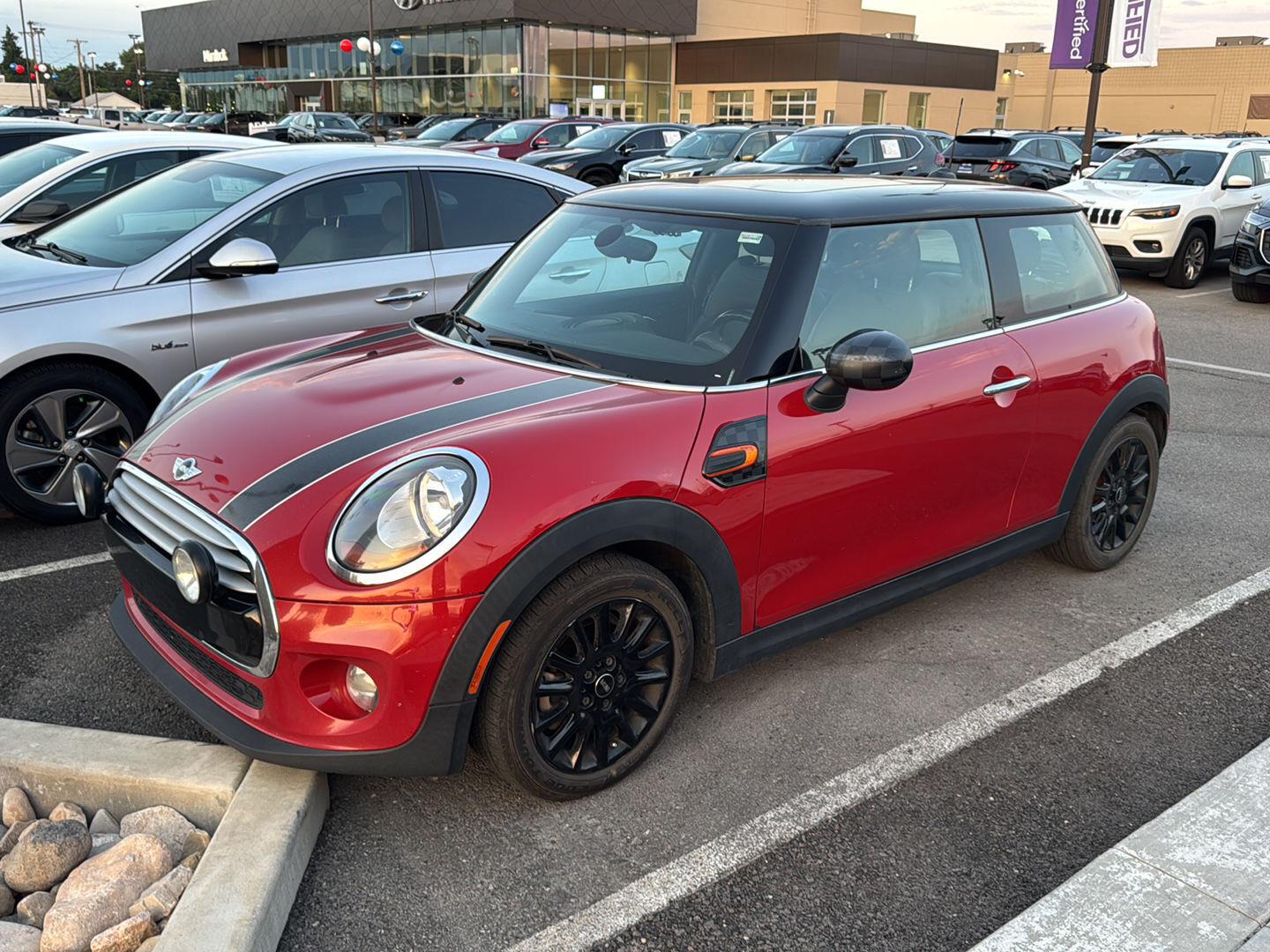 Blazing Red Metallic 2014 MINI Cooper Hatchback Front-Wheel Drive 6-Speed Manual