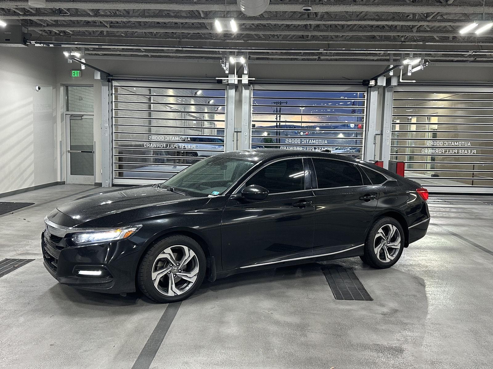 Crystal Black Pearl 2018 Honda Accord Sedan Front-Wheel Drive Continuously Variable Transmission