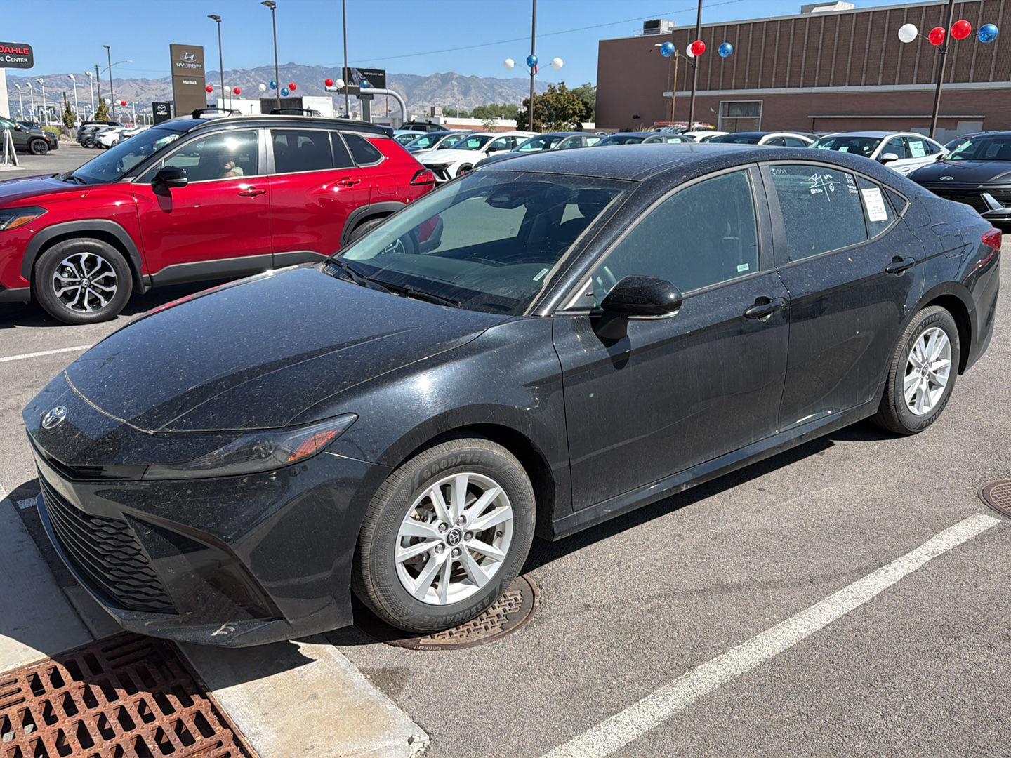 Midnight Black Metallic 2025 Toyota Camry Sedan Front-Wheel Drive Continuously Variable Transmission