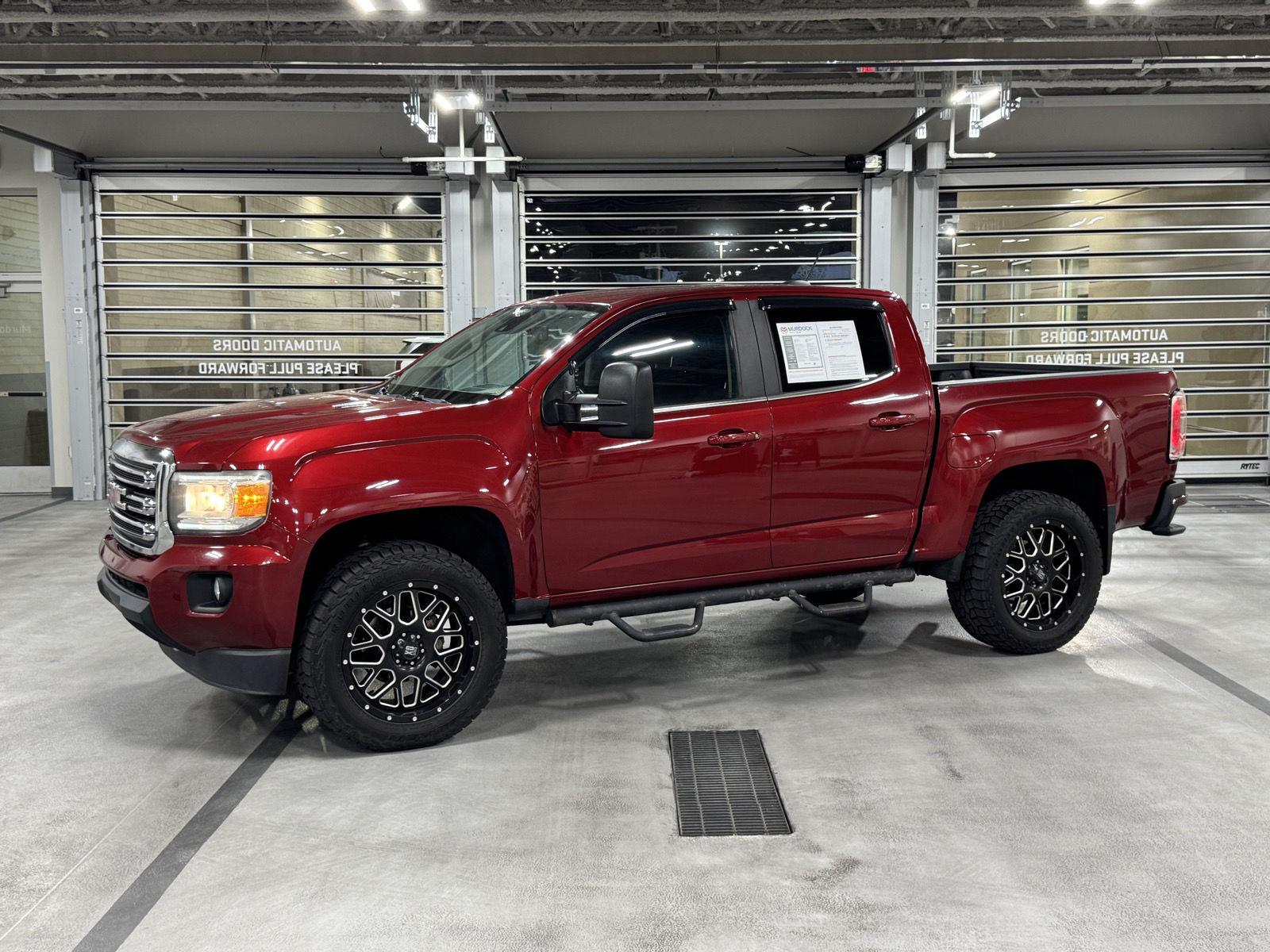 Red Quartz Tintcoat 2018 GMC Canyon Pickup Truck Four-Wheel Drive 6-Speed Automatic