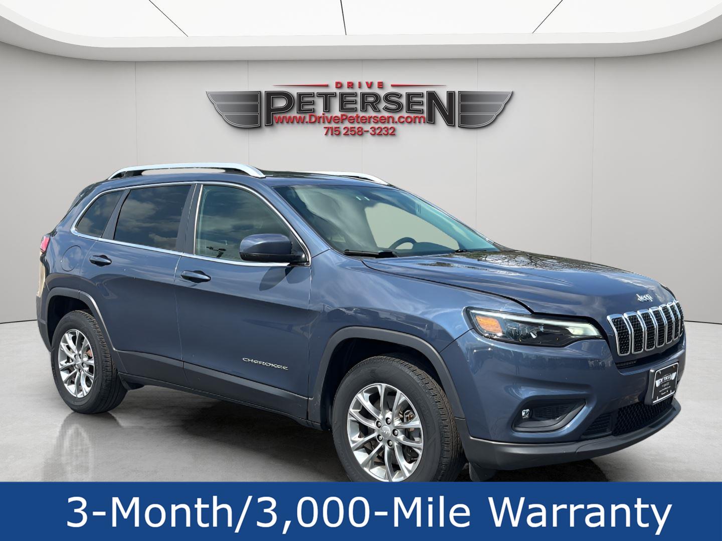 Blue Shade Pearlcoat 2019 Jeep Cherokee SUV / Crossover Four-Wheel Drive 9-Speed Automatic