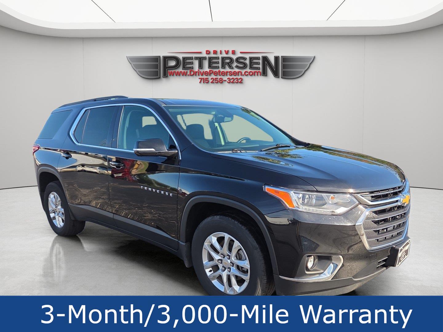 Mosaic Black Metallic 2019 Chevrolet Traverse SUV / Crossover Four-Wheel Drive 9-Speed Automatic