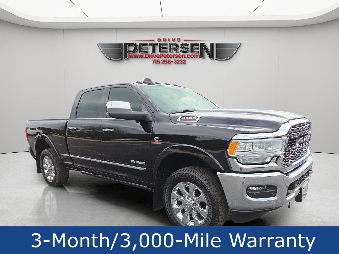 Diamond Black Crystal Pearlcoat 2021 RAM 3500 Pickup Truck Four-Wheel Drive 6-Speed Automatic