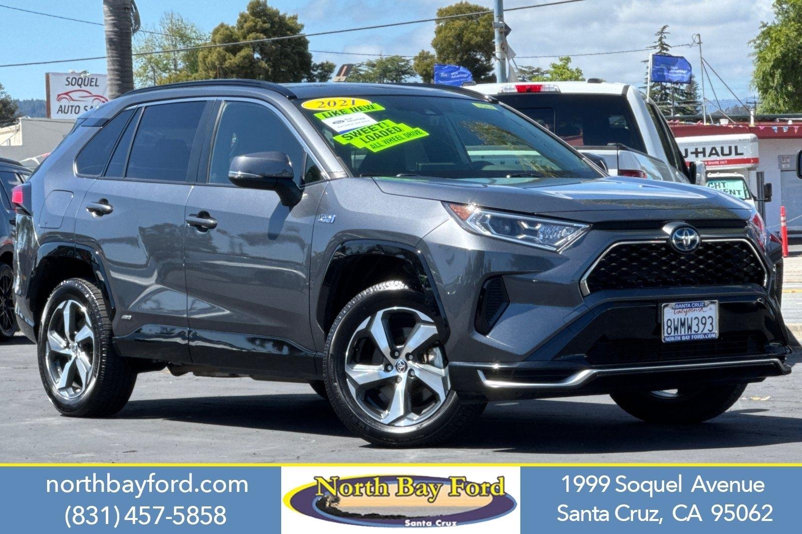 Magnetic Gray Metallic 2021 Toyota RAV4 Prime SE AWD SUV / Crossover All-Wheel Drive Continuously Variable Transmission