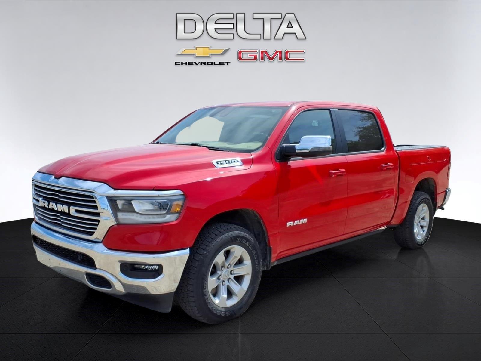 Flame Red Clearcoat 2024 RAM 1500 Pickup Truck Four-Wheel Drive 8-Speed Automatic
