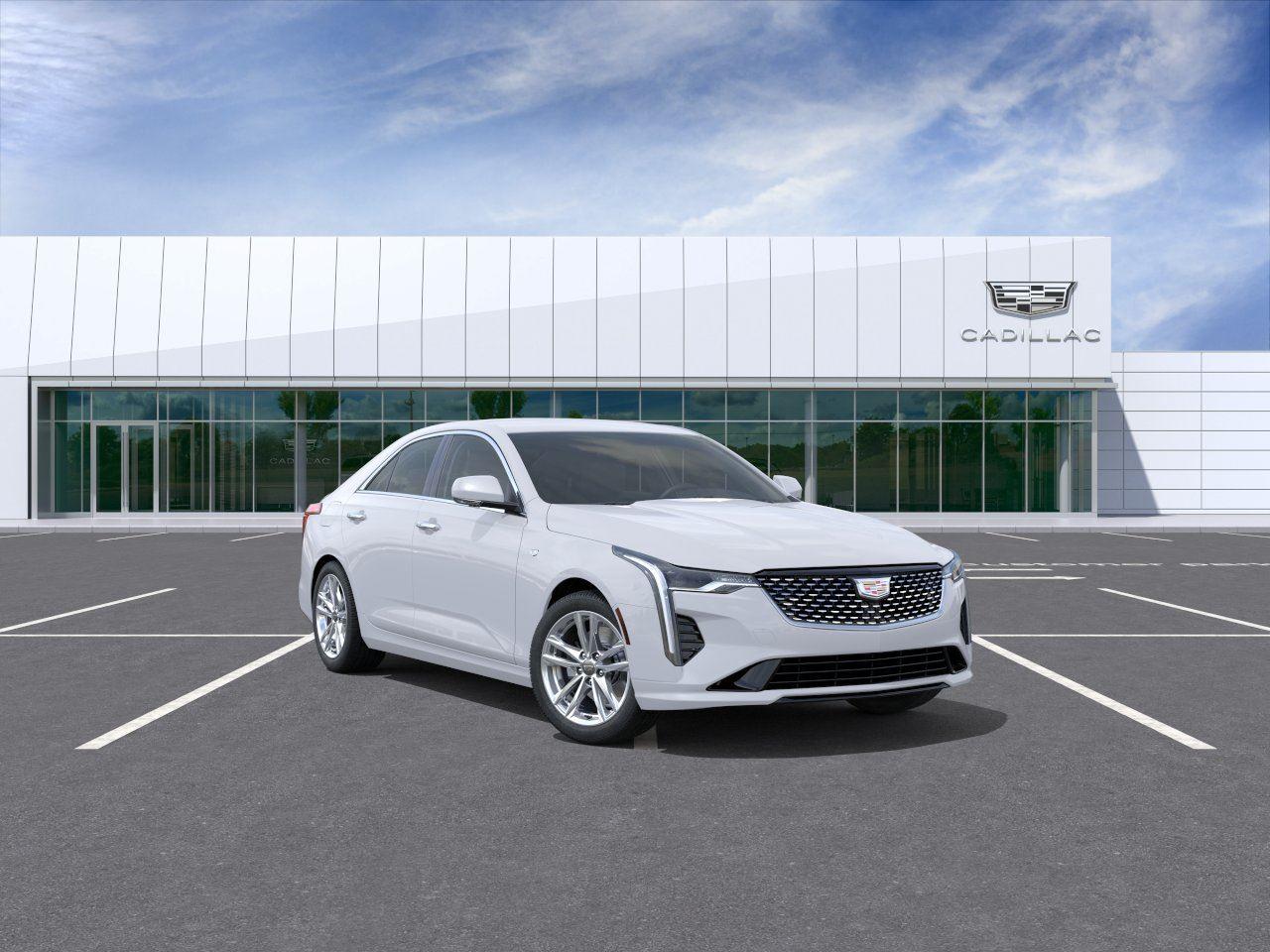 Summit White 2026 Cadillac CT4 Luxury RWD Sedan Rear-Wheel Drive 8-Speed Automatic