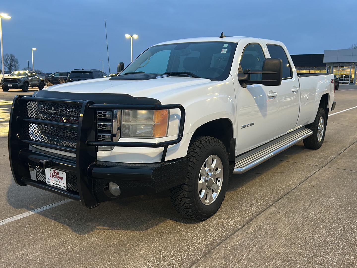Summit White 2014 GMC Sierra 3500HD SLT Crew Cab 4WD Pickup Truck Four-Wheel Drive 6-Speed Automatic