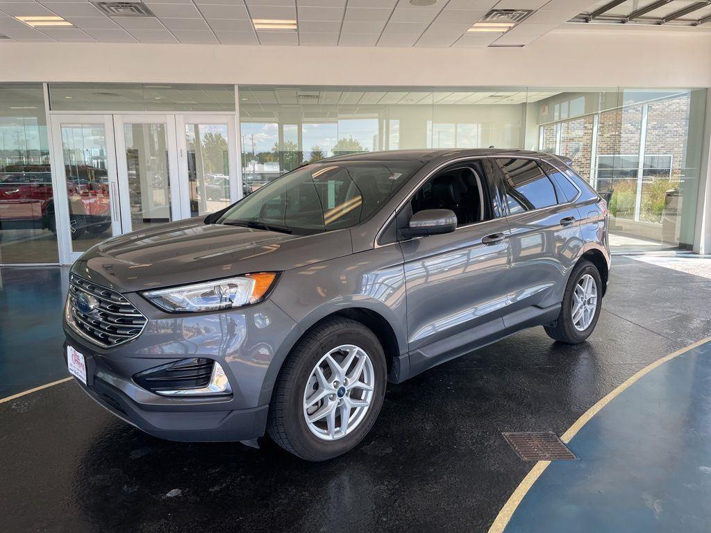 Carbonized Gray Metallic 2022 Ford Edge SEL AWD SUV / Crossover All-Wheel Drive 8-Speed Automatic