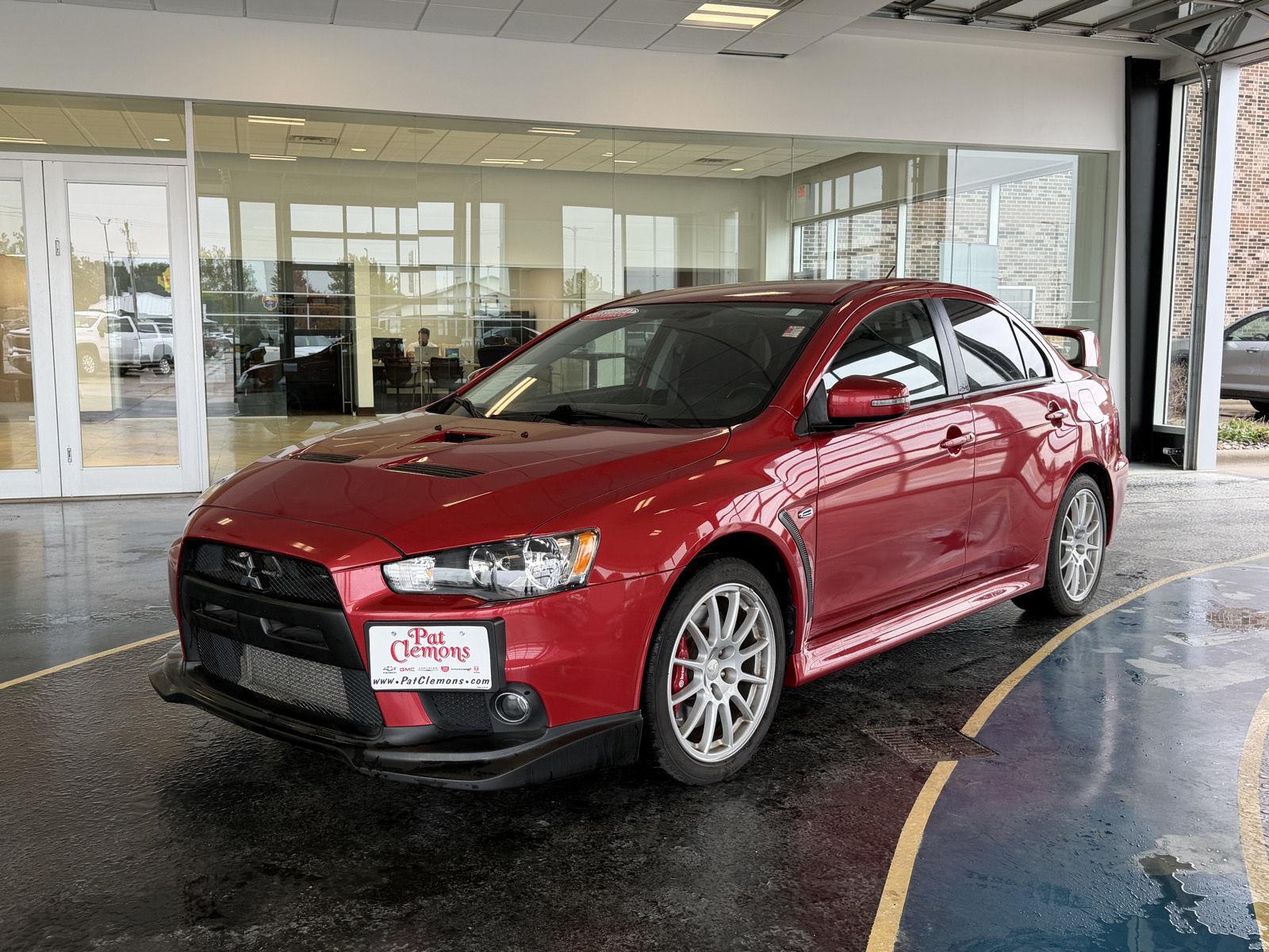 Rally Red 2015 Mitsubishi Lancer Evolution Sedan All-Wheel Drive Manual