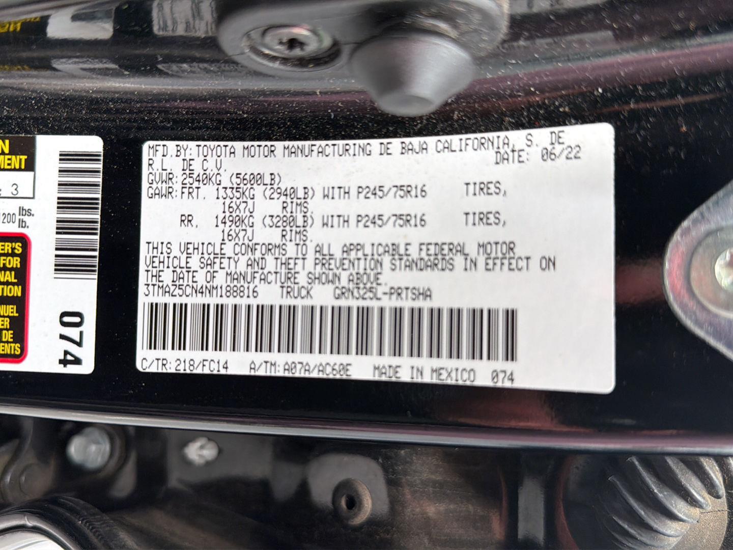 Used 2022 Toyota Tacoma Truck