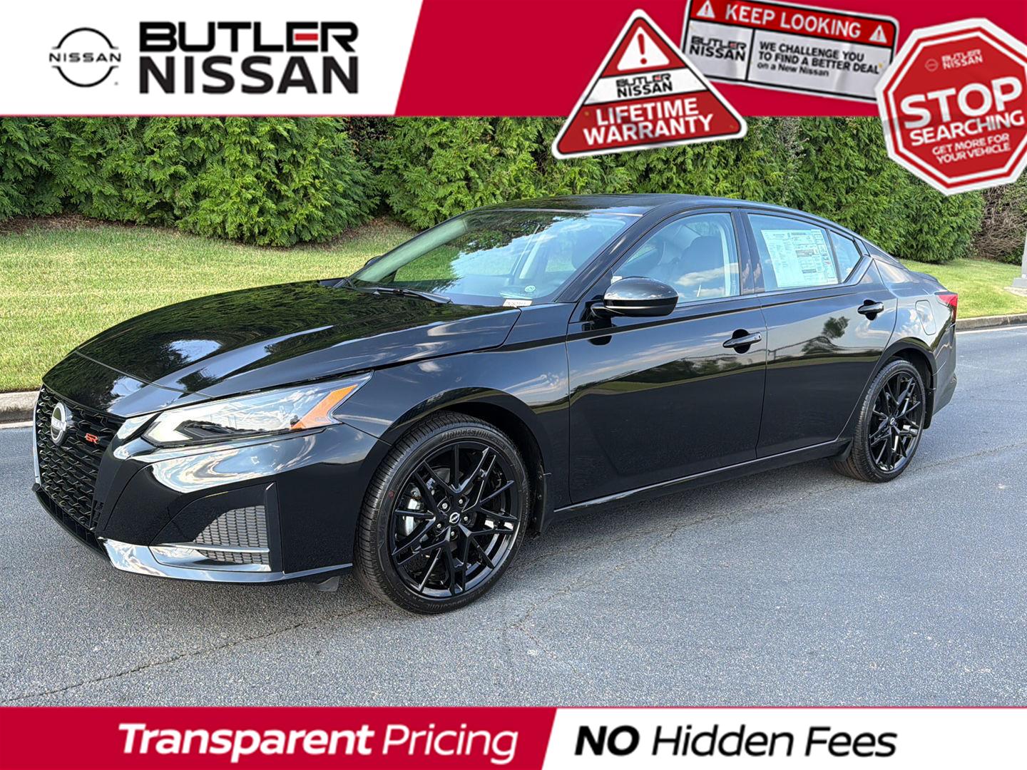 Super Black 2026 Nissan Altima Sedan Front-Wheel Drive Continuously Variable Transmission