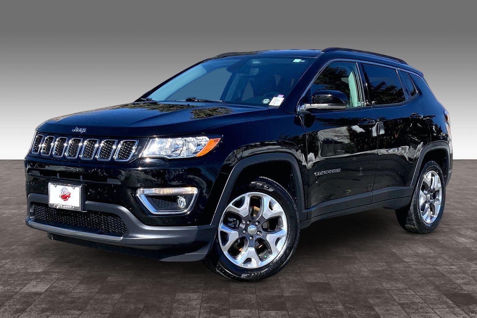 Diamond Black Crystal Pearlcoat 2020 Jeep Compass Limited 4WD SUV / Crossover Four-Wheel Drive 9-Speed Automatic