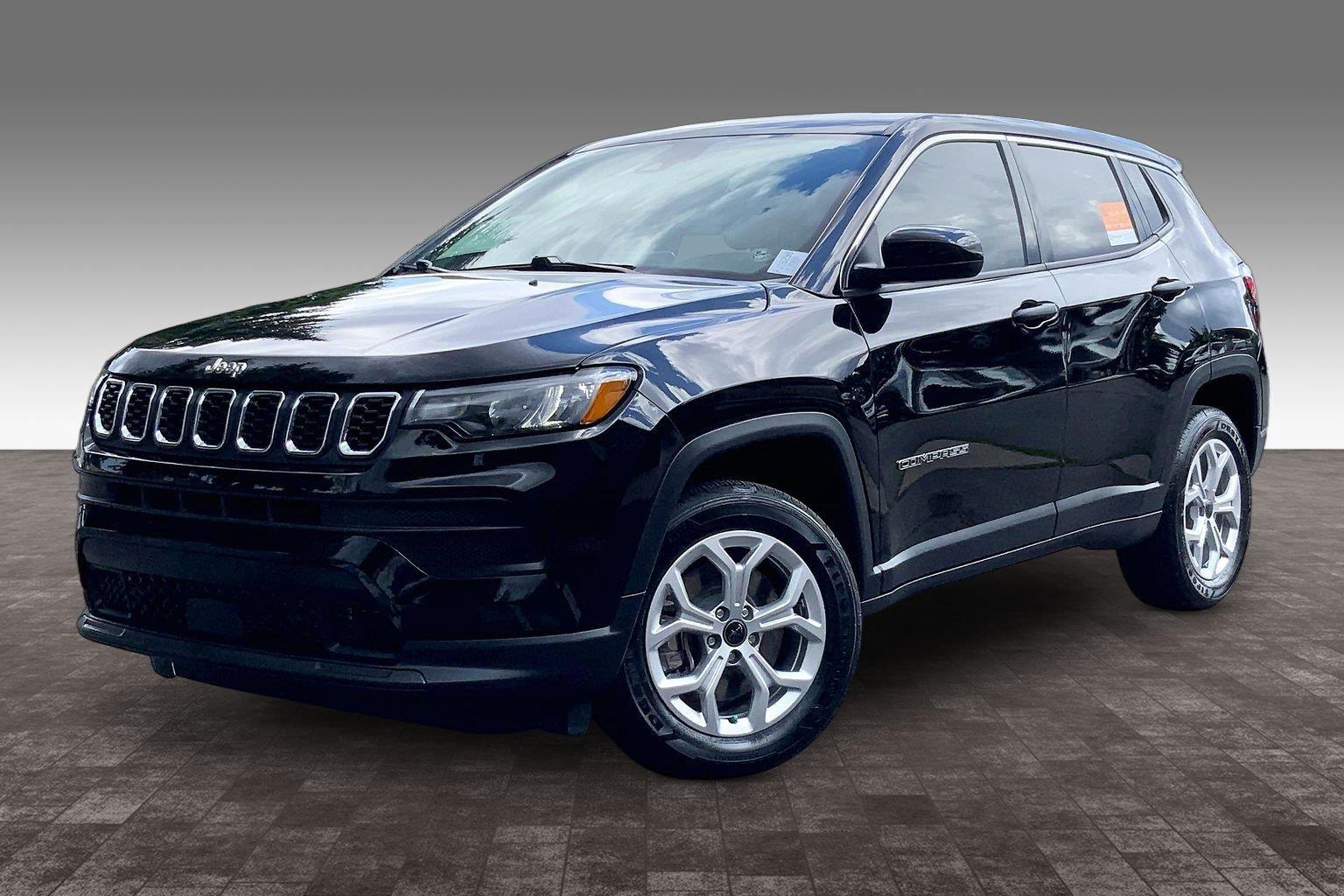 Diamond Black Crystal Pearlcoat 2025 Jeep Compass SUV / Crossover Four-Wheel Drive 8-Speed Automatic