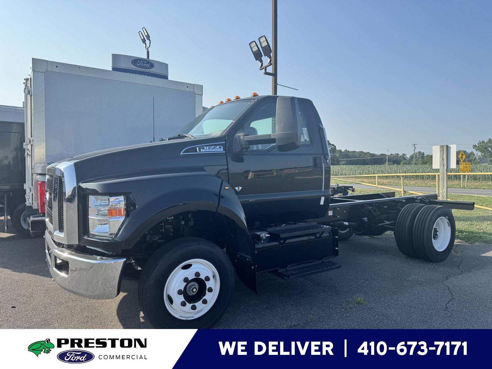 Agate Black 2025 Ford F-650 Super Duty Pickup Truck Rear-Wheel Drive 6-Speed Automatic