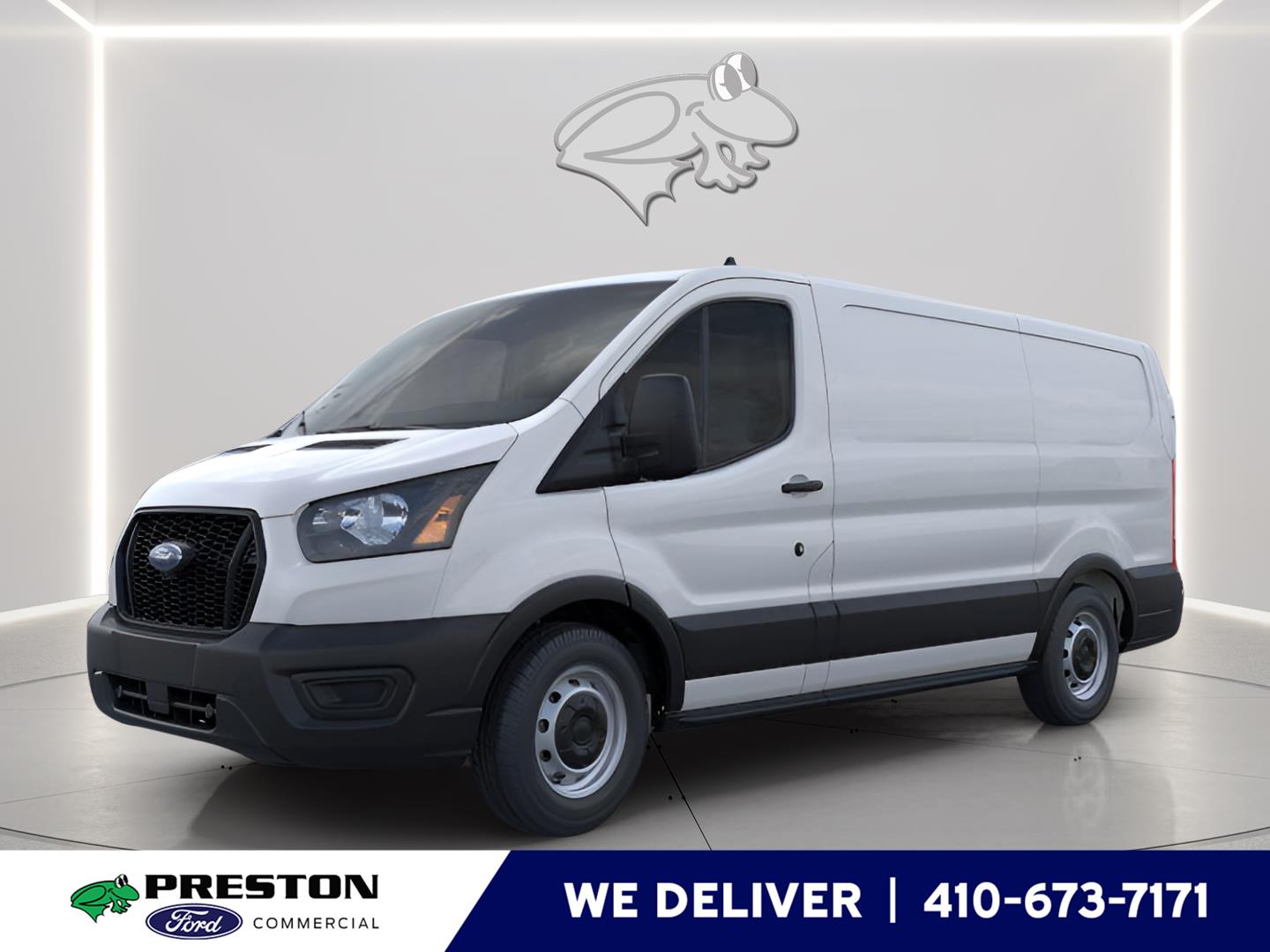 Oxford White 2025 Ford Transit Cargo 250 Low Roof RWD Van Rear-Wheel Drive Automatic