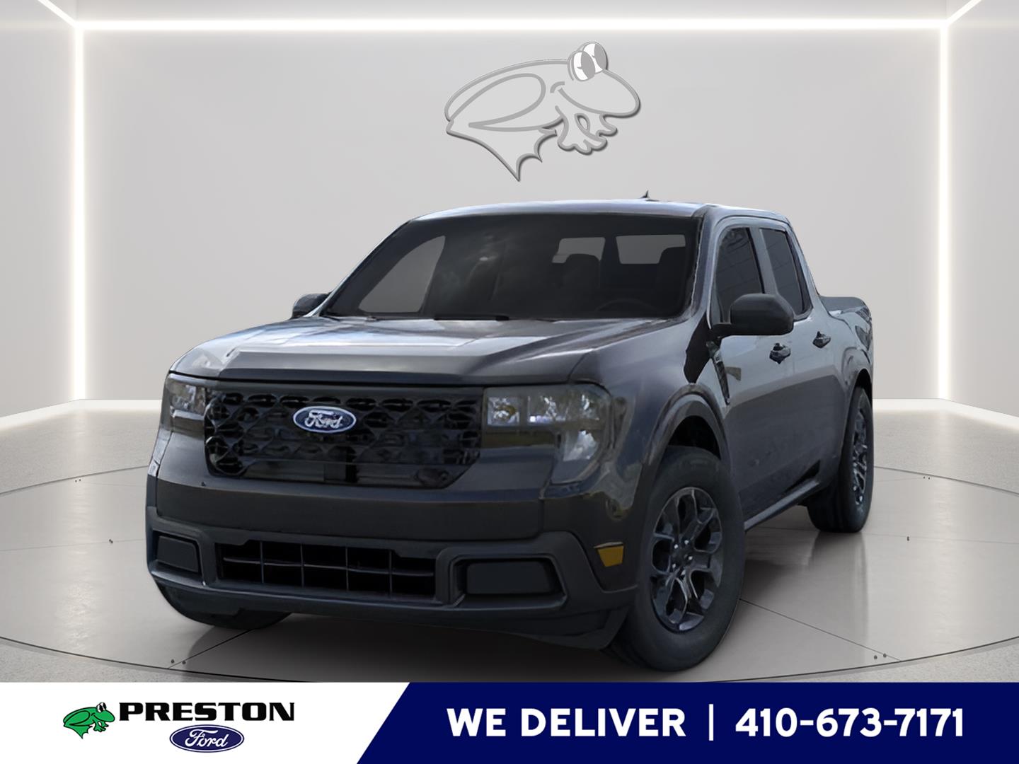 Shadow Black 2026 Ford Maverick XLT SuperCrew FWD Pickup Truck Front-Wheel Drive 1-Speed Dual Clutch