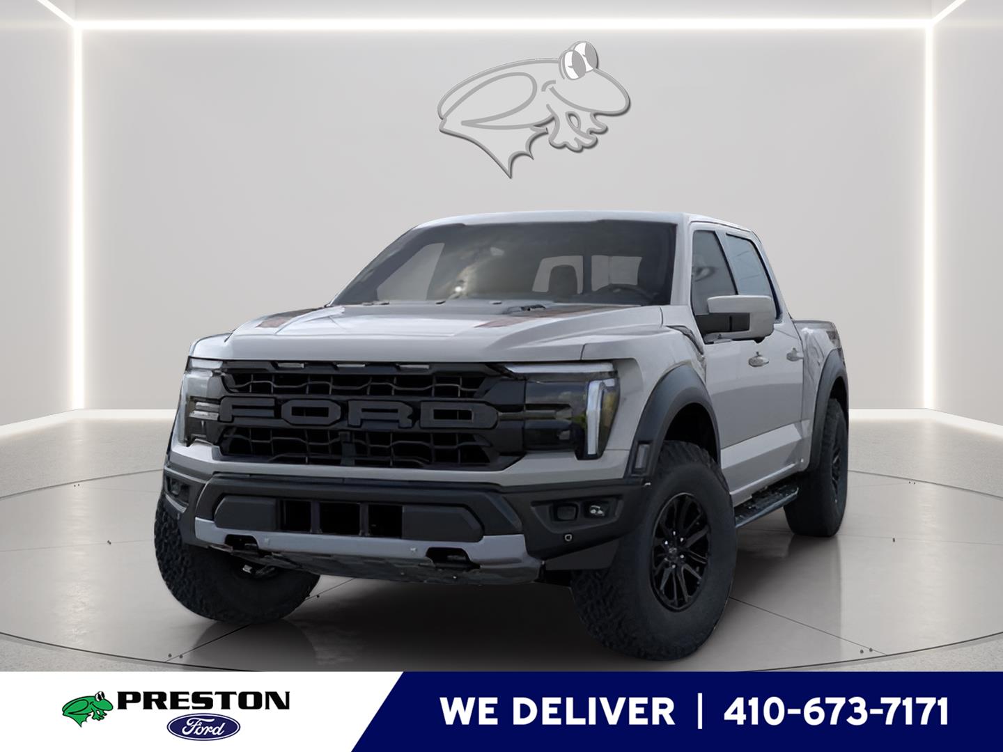 Avalanche Gray 2026 Ford F-150 Raptor SuperCrew 4WD Pickup Truck Four-Wheel Drive Automatic