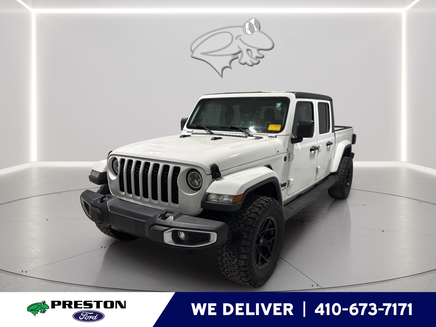 Bright White Clearcoat 2022 Jeep Gladiator Sport S Crew Cab 4WD Pickup Truck Four-Wheel Drive 8-Speed Automatic