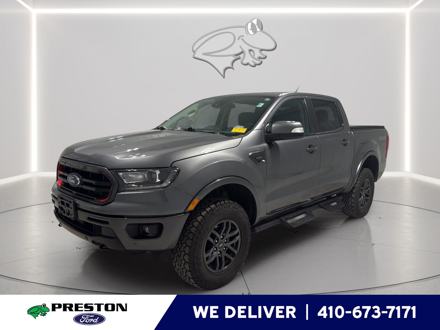 Carbonized Gray 2021 Ford Ranger Lariat SuperCrew 4WD Pickup Truck Four-Wheel Drive Automatic