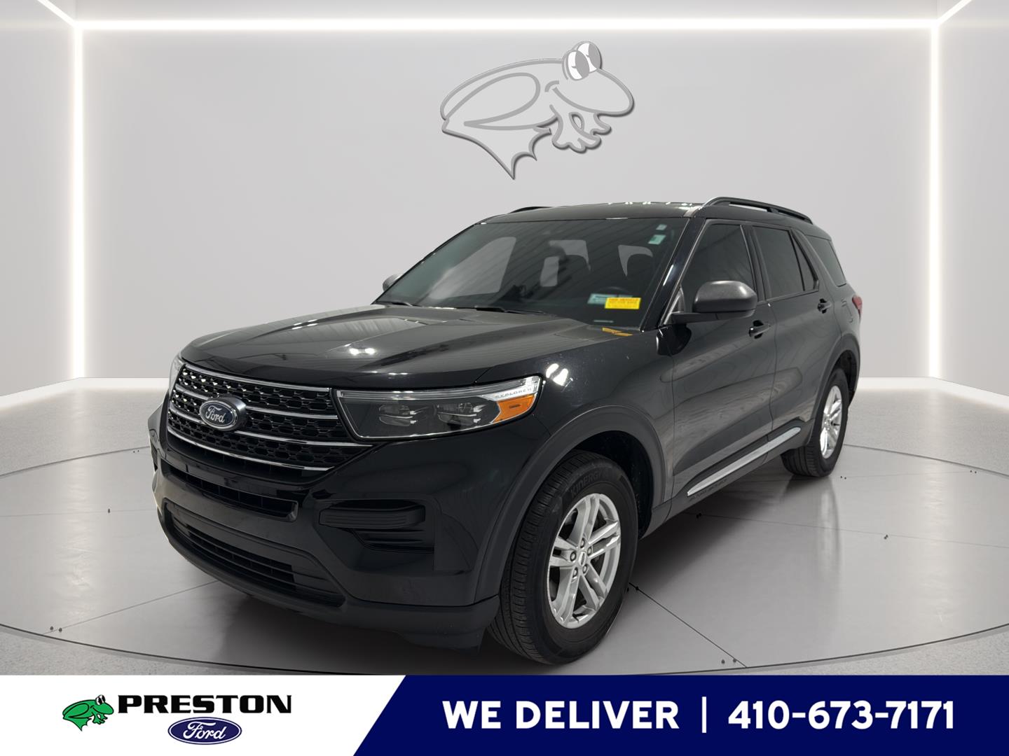 Agate Black 2023 Ford Explorer XLT AWD SUV / Crossover All-Wheel Drive Automatic