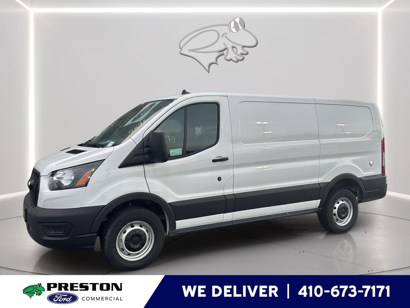 Oxford White 2025 Ford Transit Cargo 250 Low Roof RWD Van Rear-Wheel Drive Automatic