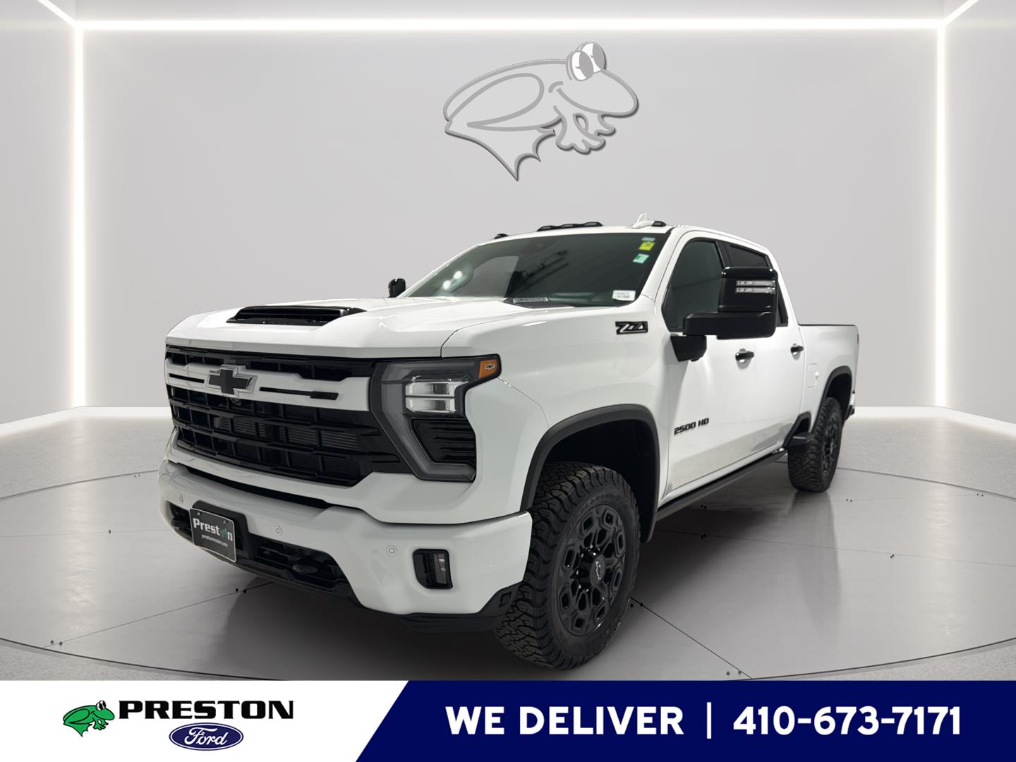 Summit White 2024 Chevrolet Silverado 2500HD LTZ Crew Cab 4WD Pickup Truck Four-Wheel Drive Automatic
