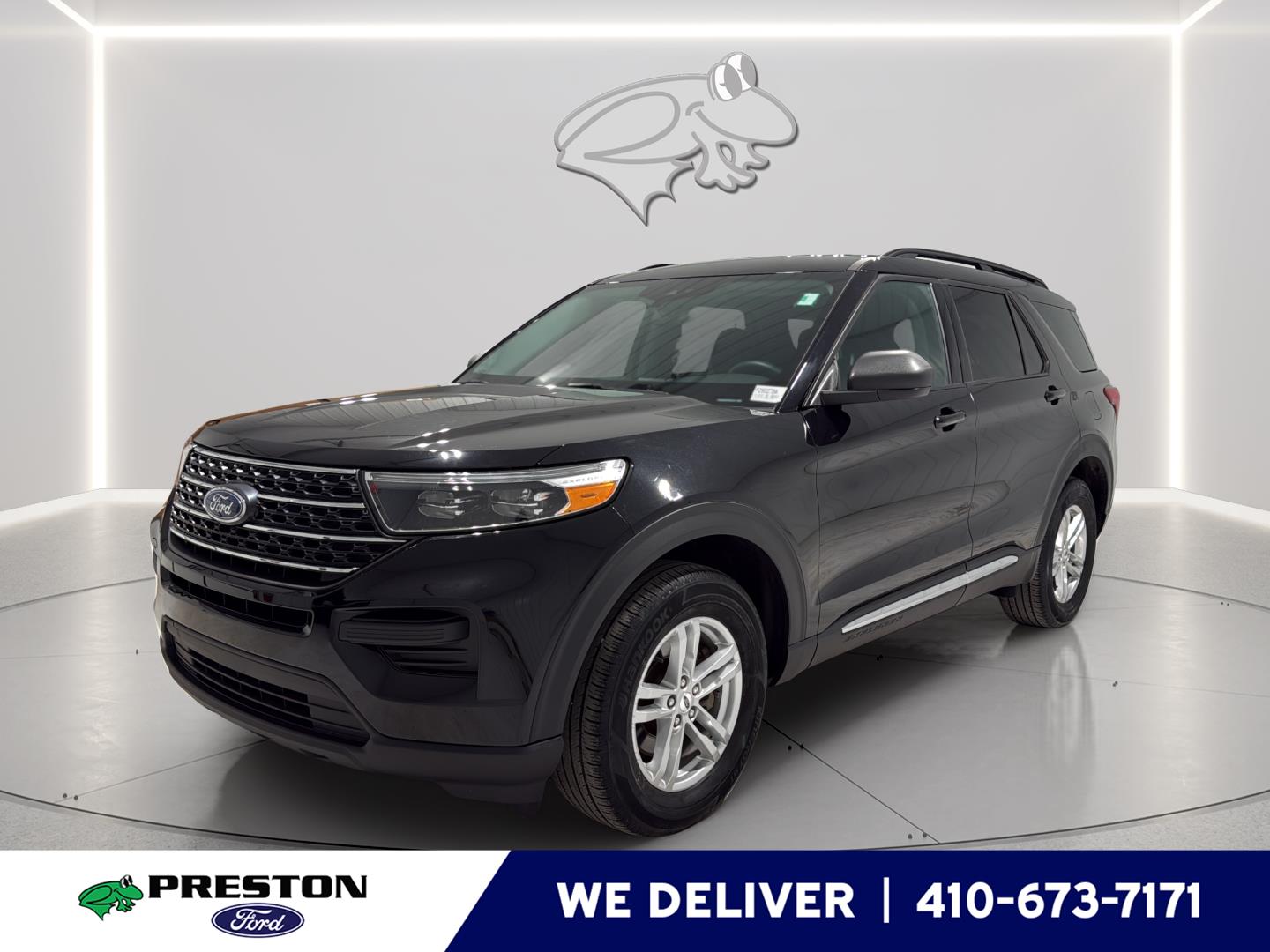 Agate Black 2023 Ford Explorer XLT AWD SUV / Crossover All-Wheel Drive Automatic