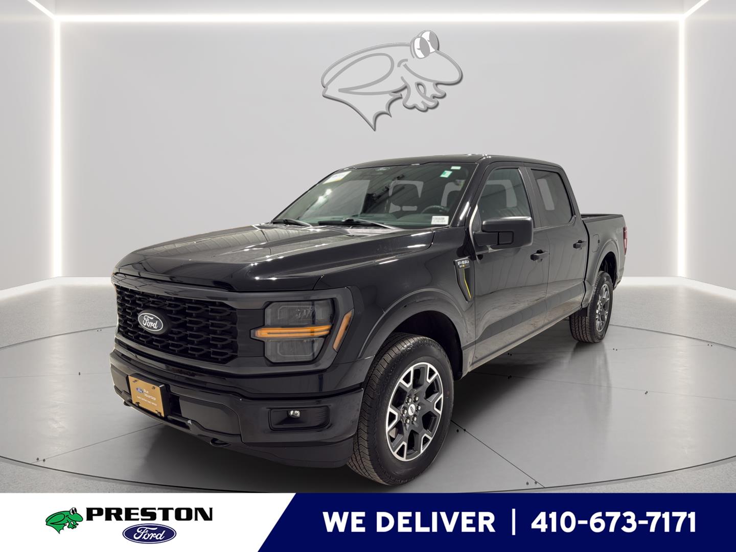 Agate Black 2024 Ford F-150 STX 4dr SuperCrew 4WD Pickup Truck Four-Wheel Drive Automatic